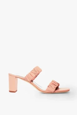 SHOES STAUD - FRANKIE RUCHED SANDAL DARK BLUSH