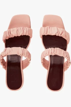 SHOES STAUD - FRANKIE RUCHED SANDAL DARK BLUSH