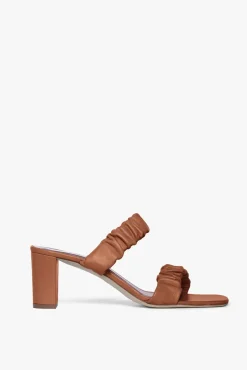 SHOES STAUD - FRANKIE RUCHED SANDAL TAN