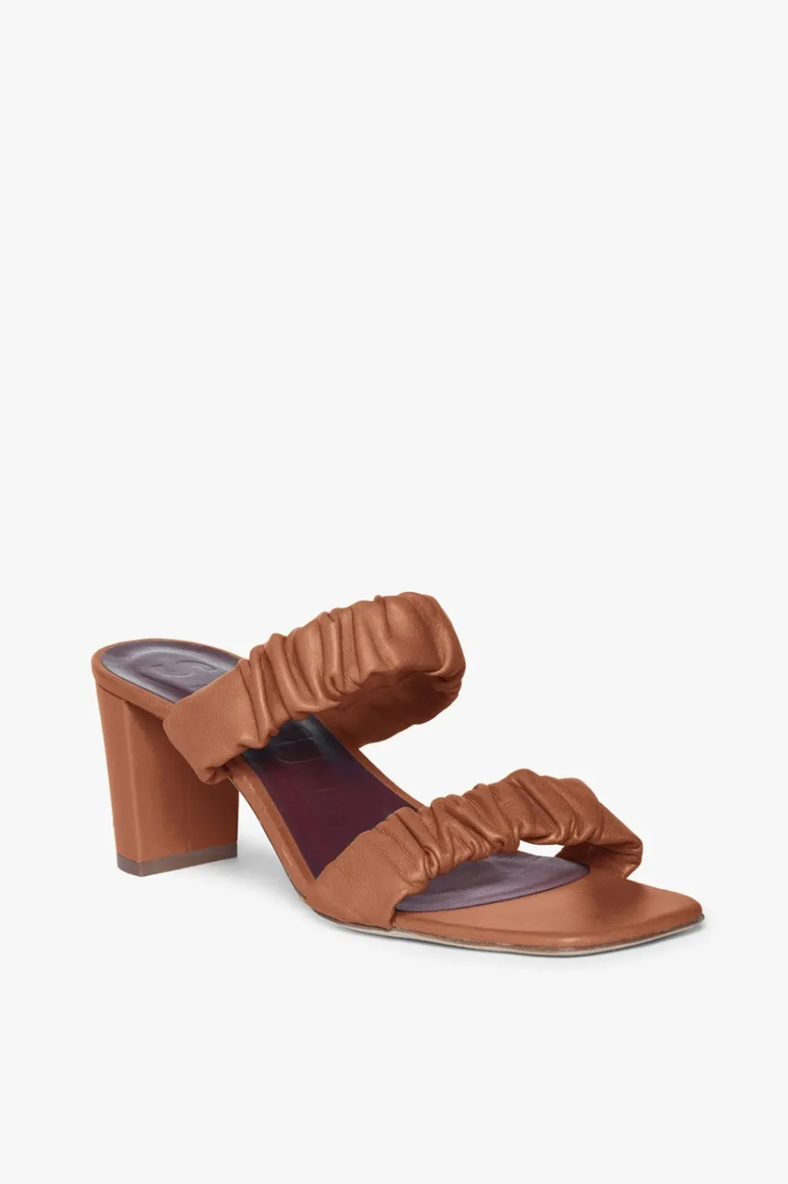 SHOES STAUD - FRANKIE RUCHED SANDAL TAN