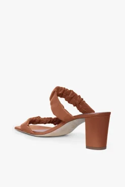 SHOES STAUD - FRANKIE RUCHED SANDAL TAN
