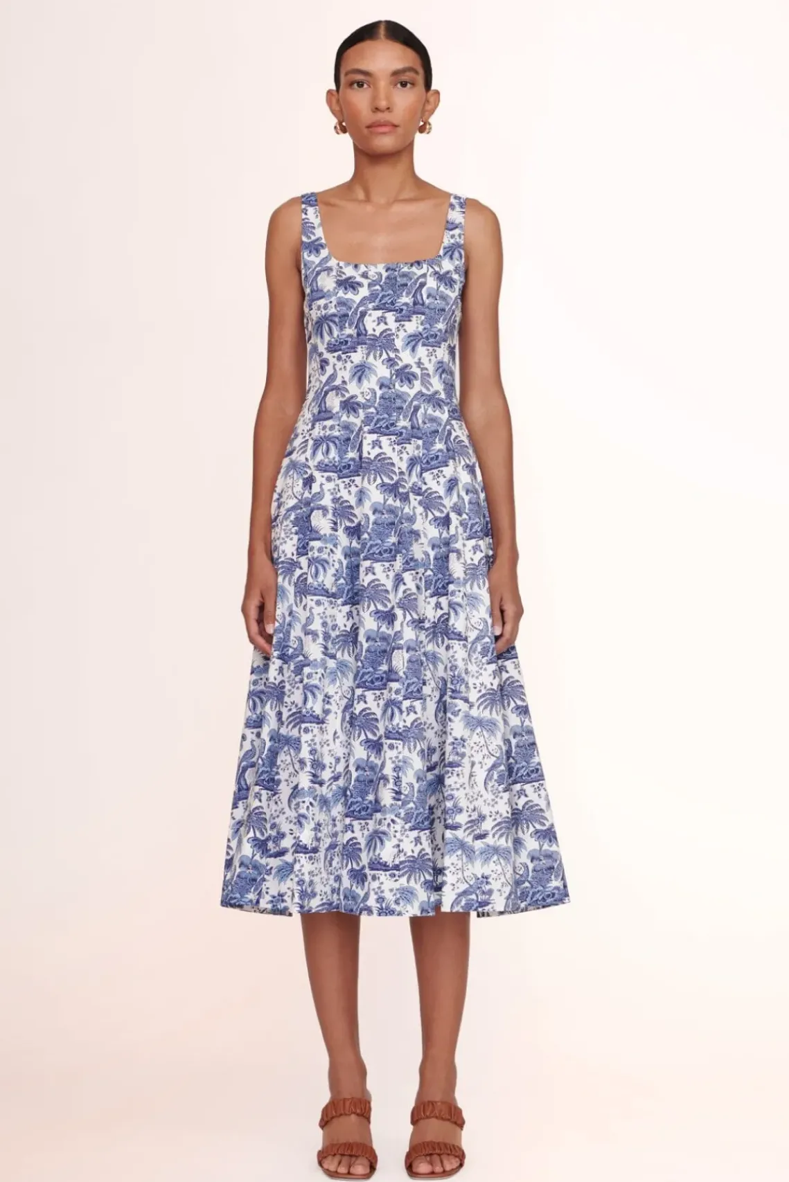 SHOES STAUD - FRANKIE WEDGE TAN