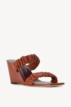 SHOES STAUD - FRANKIE WEDGE TAN