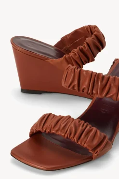 SHOES STAUD - FRANKIE WEDGE TAN