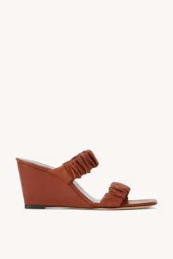 SHOES STAUD - FRANKIE WEDGE TAN