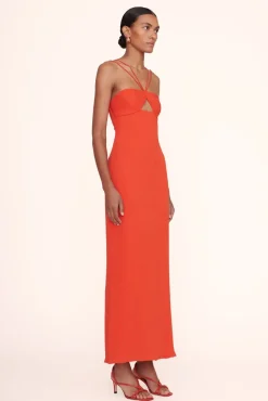 CLOTHING STAUD - GIANNA DRESS PAPAYA