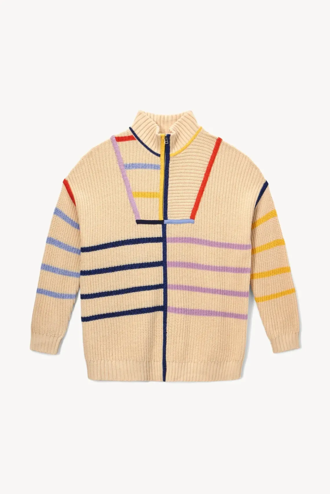 CLOTHING STAUD - HAMPTON SWEATER ACID ECRU