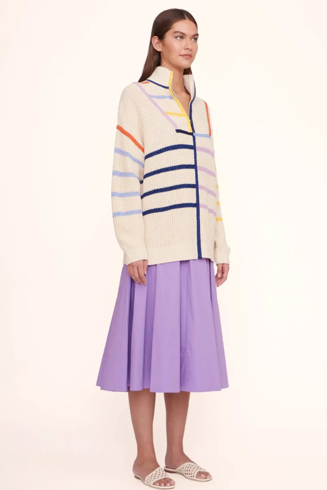 CLOTHING STAUD - HAMPTON SWEATER ACID ECRU