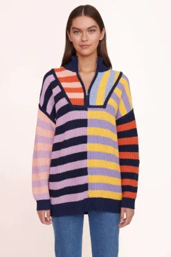 CLOTHING STAUD - HAMPTON SWEATER ACID RAINBOW