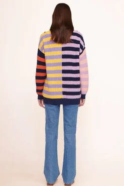 CLOTHING STAUD - HAMPTON SWEATER ACID RAINBOW