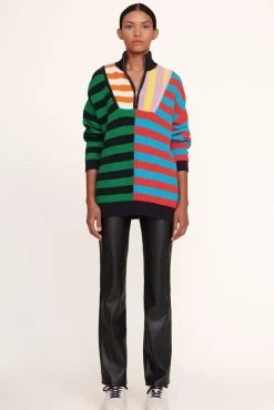 CLOTHING STAUD - HAMPTON SWEATER CABANA STRIPE MULTI