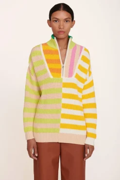 CLOTHING STAUD - HAMPTON SWEATER CAPRI STRIPE MULTI