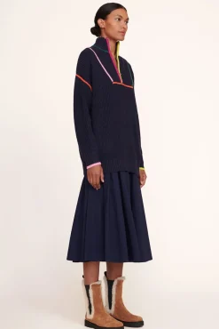 CLOTHING STAUD - HAMPTON SWEATER NAVY MULTI