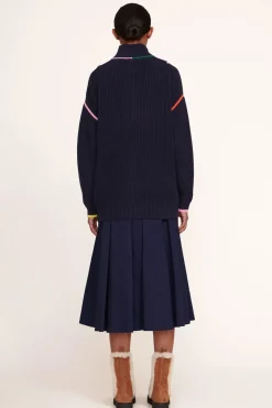 CLOTHING STAUD - HAMPTON SWEATER NAVY MULTI