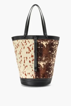 HANDBAGS STAUD - HENRI BUCKET TOTE MIXED HAIRCALF
