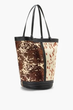 HANDBAGS STAUD - HENRI BUCKET TOTE MIXED HAIRCALF
