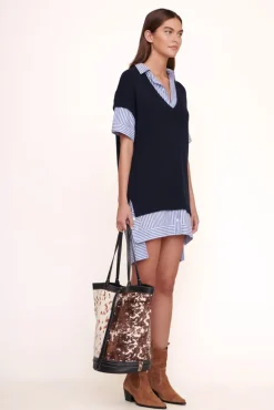 HANDBAGS STAUD - HENRI BUCKET TOTE MIXED HAIRCALF