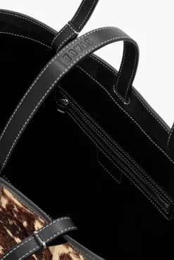 HANDBAGS STAUD - HENRI BUCKET TOTE MIXED HAIRCALF