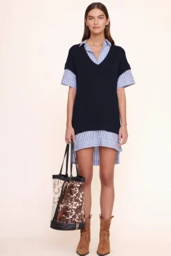 HANDBAGS STAUD - HENRI BUCKET TOTE MIXED HAIRCALF