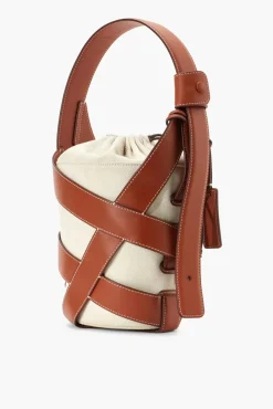 HANDBAGS STAUD - HIVE BUCKET BAG CREAM TAN