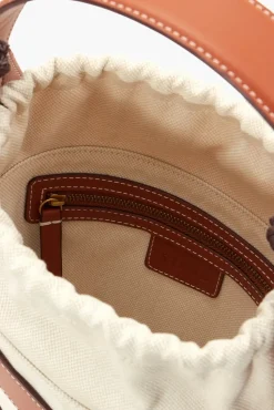 HANDBAGS STAUD - HIVE BUCKET BAG CREAM TAN