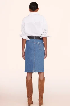 CLOTHING STAUD - HUDSON SKIRT MEDIUM WASH