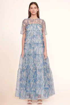 BRIDE STAUD Occasion Dresses- HYACINTH DRESS SKY WILDFLOWERS