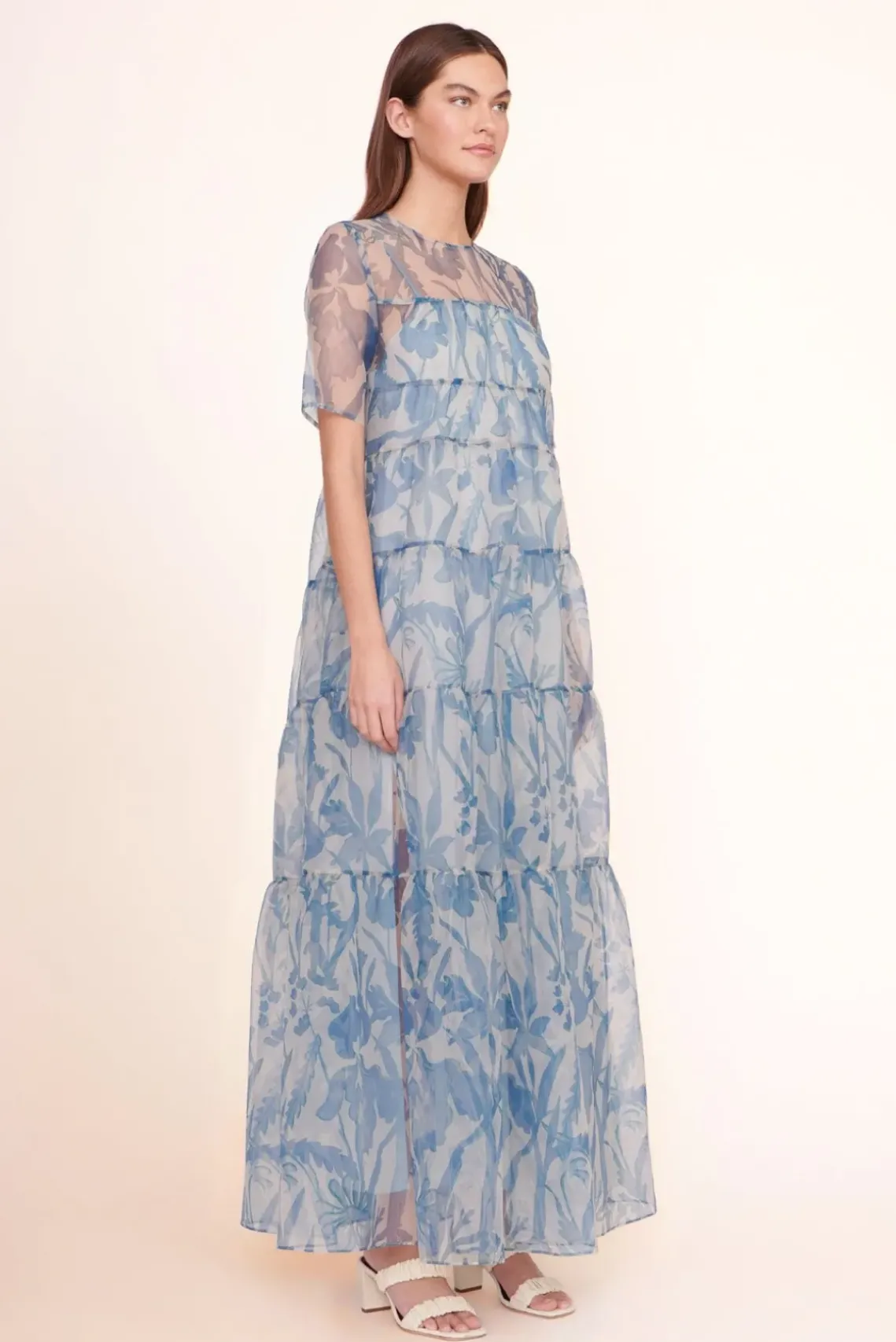 BRIDE STAUD Occasion Dresses- HYACINTH DRESS SKY WILDFLOWERS