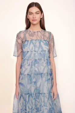 BRIDE STAUD Occasion Dresses- HYACINTH DRESS SKY WILDFLOWERS