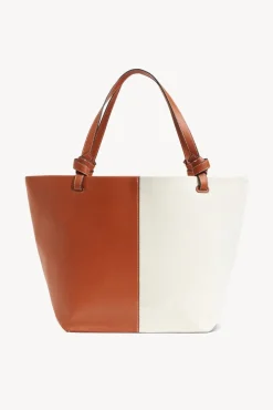 HANDBAGS STAUD - IDA CANVAS TOTE BAG CREAM TAN