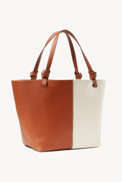 HANDBAGS STAUD - IDA CANVAS TOTE BAG CREAM TAN