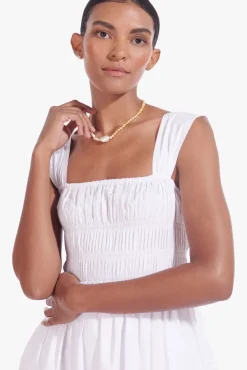 CLOTHING STAUD - IDA DRESS WHITE