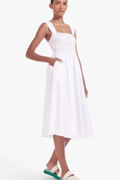 CLOTHING STAUD - IDA DRESS WHITE