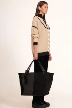 HANDBAGS STAUD - IDA WEEKEND TOTE BAG BLACK