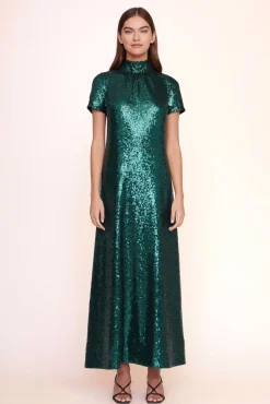 CLOTHING STAUD - ILANA DRESS EMERALD