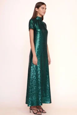CLOTHING STAUD - ILANA DRESS EMERALD