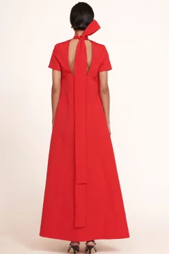 CLOTHING STAUD - ILANA DRESS POINSETTIA