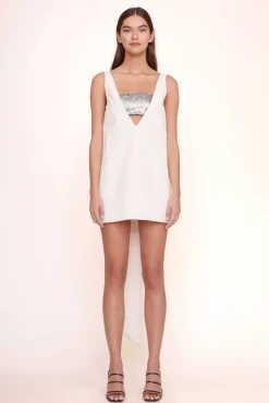 CLOTHING STAUD - IRIE DRESS IVORY SILVER SEQUINS