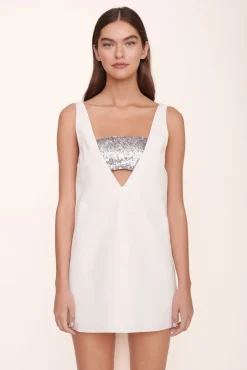 CLOTHING STAUD - IRIE DRESS IVORY SILVER SEQUINS