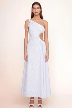 CLOTHING STAUD - JAYLA DRESS MIST STRIPE/WHITE MIST STRIPE/WHITE