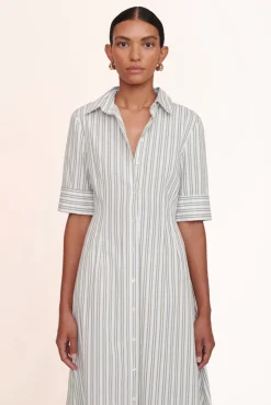 CLOTHING STAUD - JOAN MAXI DRESS MOSS STRIPE