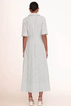 CLOTHING STAUD - JOAN MAXI DRESS MOSS STRIPE