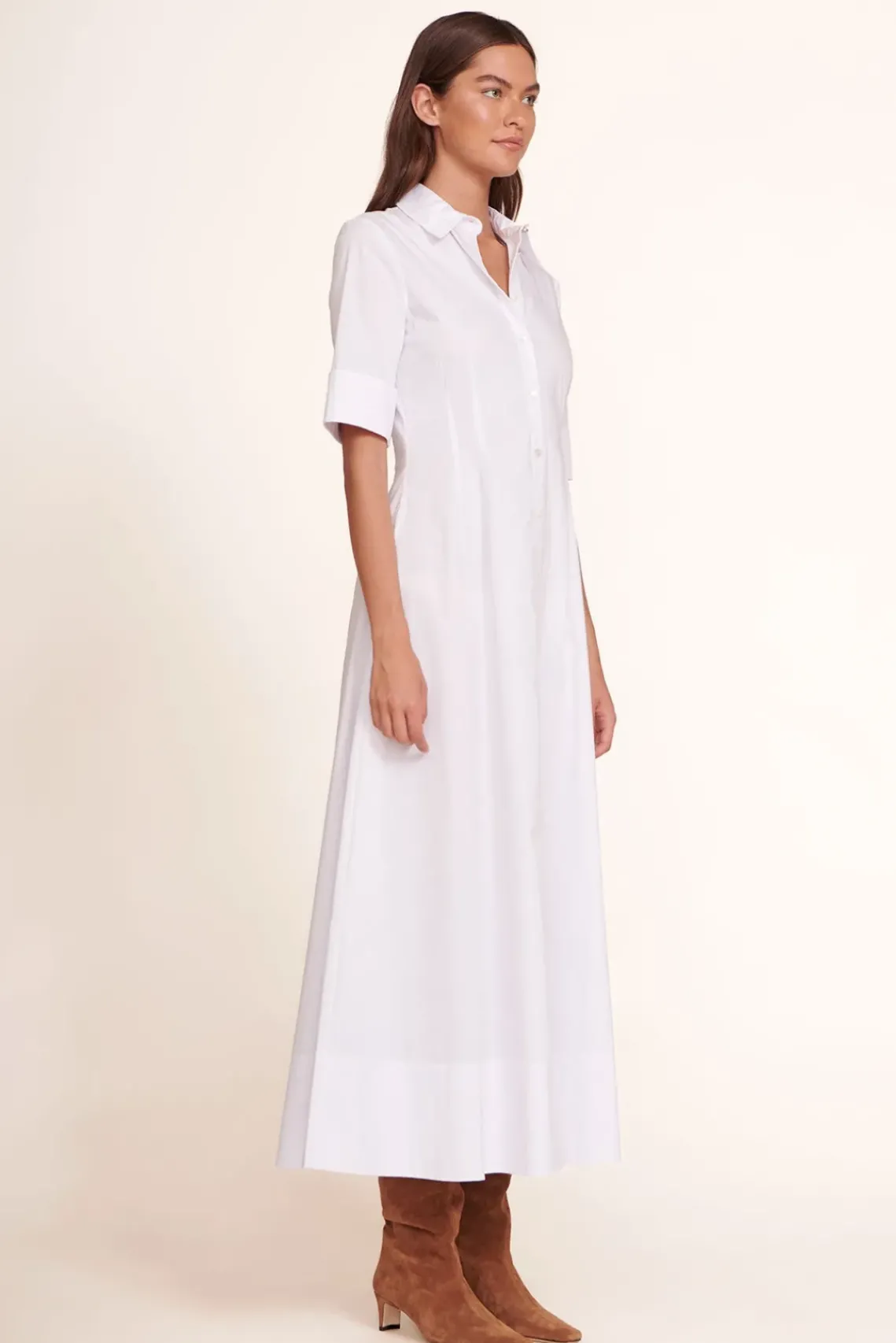 CLOTHING STAUD - JOAN MAXI DRESS WHITE