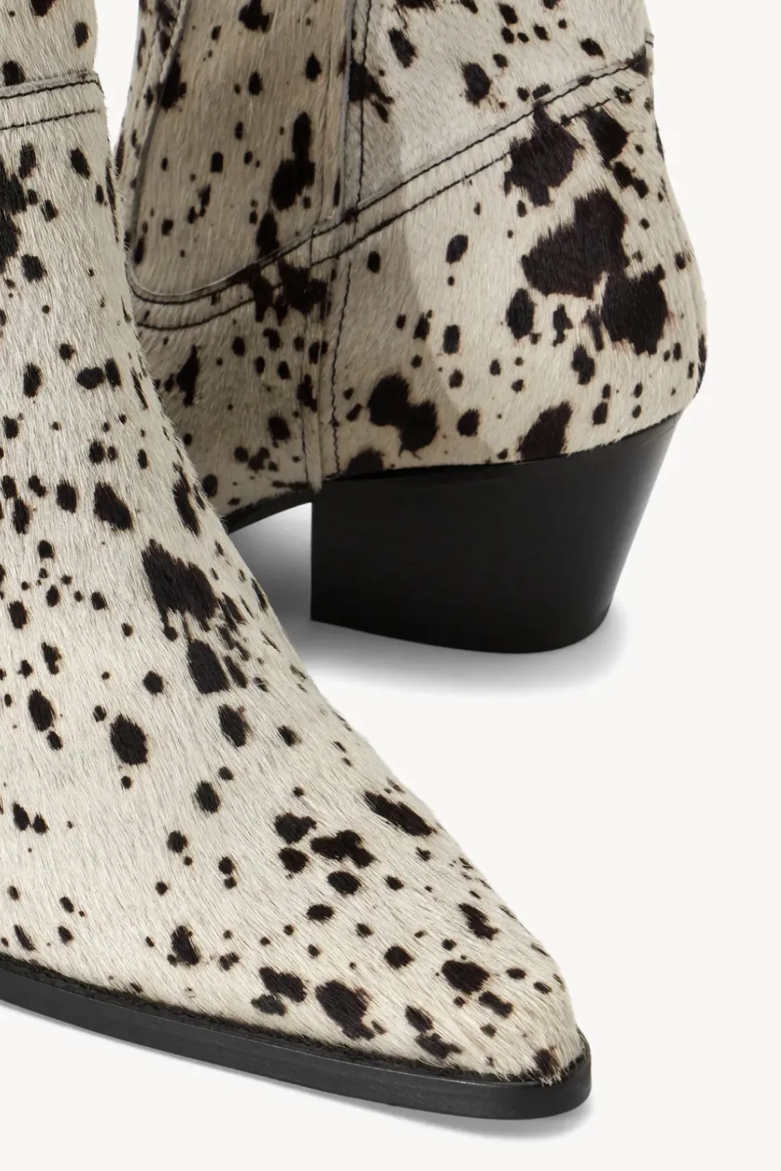 SHOES STAUD - JUNE BOOT BLACK WHITE HAIRCALF