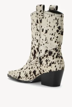 SHOES STAUD - JUNE BOOT BLACK WHITE HAIRCALF
