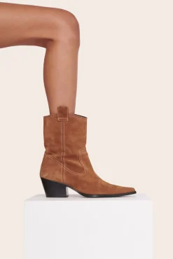 SHOES STAUD - JUNE BOOT TAN SUEDE