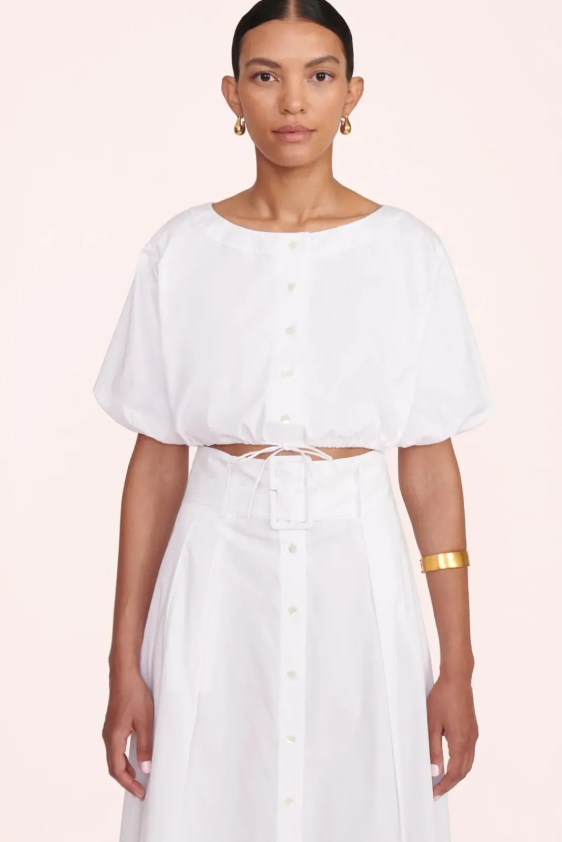CLOTHING STAUD - KINGSLEY SKIRT WHITE