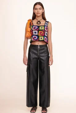 HANDBAGS STAUD - KISS BAG CARROT