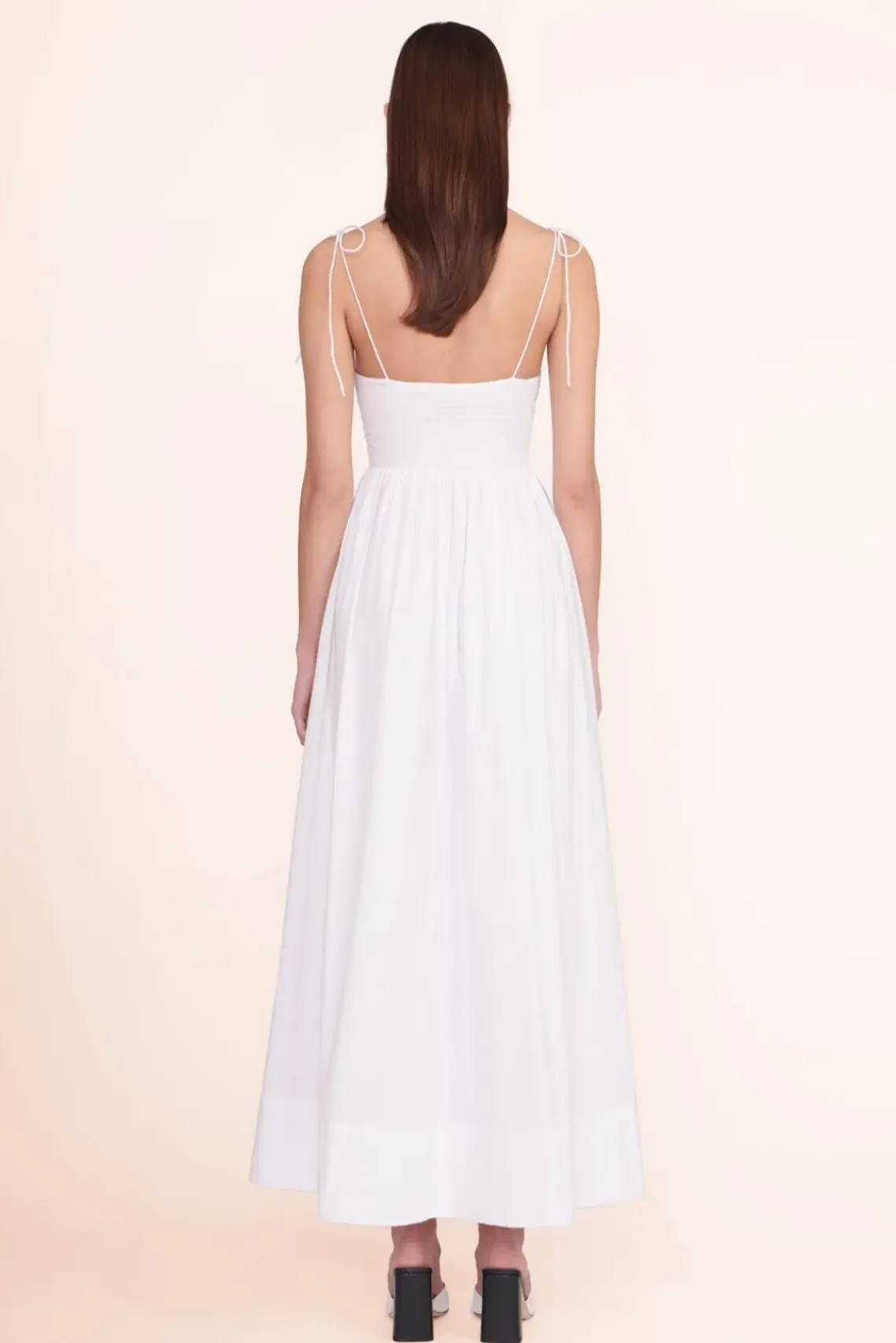 CLOTHING STAUD - LANDRY DRESS WHITE