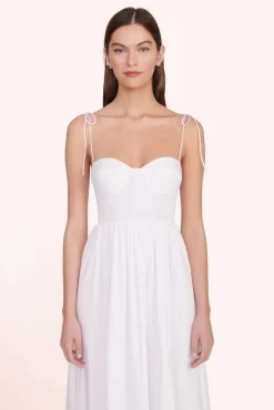 CLOTHING STAUD - LANDRY DRESS WHITE